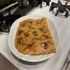 We made it with homemade apple fritter filling!  😋😋😋