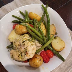 I used whole chicken breasts, and the meat came out moist and tender.