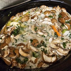 This is the soup you make when it's snowing. 