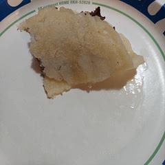 This tastes good with the coconut flour, but it cracks easily.