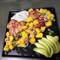 Really good.. wish I read ahead so I could have marinated the chicken for longer. Used fresh pineapple for the salsa, delicious. 