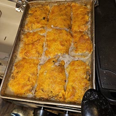 Awesome find,  spiced it up a bit with a little bit of Tony Chacheres and garlic powder. Also browned the cheese under the broiler.