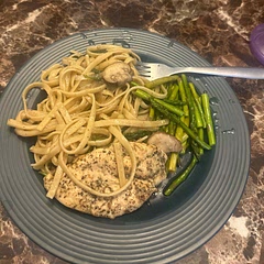I make the chicken and asparagus that I got from a recipe on this app everything‘s delicious