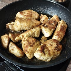 Used brown sugar instead of honey and turkey, but it was still good. Though I would recommend cooking it for a bit longer.