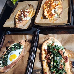 I made a few different versions, and the picky people (teens) loved it.  I especially loved the egg on it. I never would have thought of that. 

I cheated on the dough though. I had some frozen bread dough already made that we used. 
