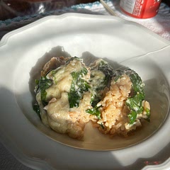 So delicious and hot! The seasoning was perfect! I added spinach and it was the perfect dish and easy to make!