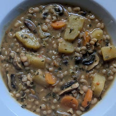 I added carrots and just let the potatoes cook down a bit to help thicken the stew.  Very good 