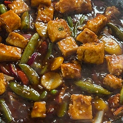 This was really good! Added sugar and some
Sweet chili sauce instead of molasses. And substituted go-chu-jang because it was what I had.