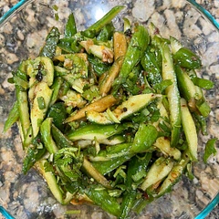Skip the oyster sauce.  Add sesame oil for more flavor.  Could use Chinese dark vinegar in place of regular vinegar.