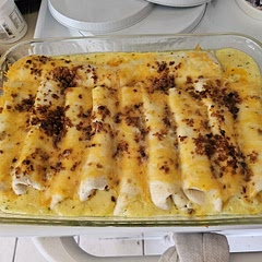 Loved it. Quick easy . Tasted great used unsweetened coconut milk instead of half and half cooked for 30 minutes could have gone another 5 minutes.