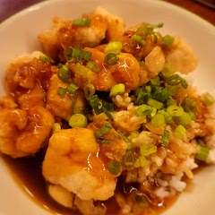 I used the recipe as a start.  The green onions added is such a good compliment to the sauce.  I did it with rice.   Next time I'm going to add some broccoli or some other veggies. 