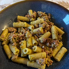 I added a lot more pesto. The meat does not need much salt- especially if you’re using store bought brodo paste & pesto which both have salt already in them. Mine was way over salted :(
