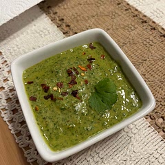 Loved this recipe! I made a different more cilantro based version of this and hated it. This recipe is much better, mostly parsley based and such a tangy flavor. Very fresh tasting, this is my go to version to try!