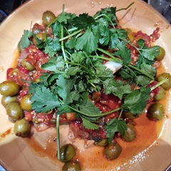 Maybe swap green olives for black. 