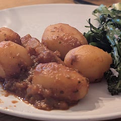 Really yummy dish.  We didn't feel like we were eating all veggies!