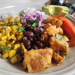Super yummy! I recommend being generous with the seasonings, but dial back on the cayenne if you want it to be less spicy. I also cooked the fish and rice with lime, then added some after which made it taste really great!