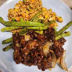 First time cooking a dish like this and it was pretty good. Would do a little less brown sugar next time but otherwise would make again! 