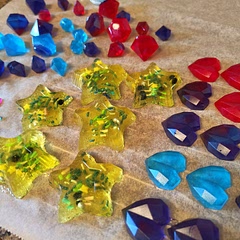 Wonderful. I made white, yellow, pink, blue, and purple