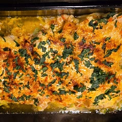 Added the juice of a fresh lemon to the topping...it was a wonderful, easy week night meal... probably will use less butter next time, for a heathier option