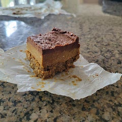 Screwed up the crust by soaking the dates. Too much liquid and doubled the dry to compensate. Still mushy and must stay in the freezer