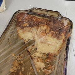 It was really good but crumbly. I am thinking I'll try again, but I will do it in cupcake tins instead. I will also need to make my first layer smaller. Overall though it's amazing!