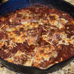 Half the sauce and seasoning or add pasta or more chicken. Easiest chicken Parm ever! The second time we made it, there was barely enough sauce and we had to put a little liquid to thin it out. 9/10