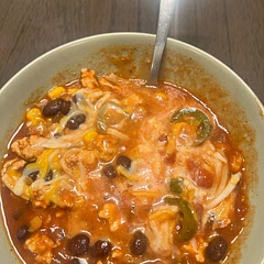 I ended up adding turkey meat to it and added paprika, an additional TBS of chili powder, and cayenne pepper.