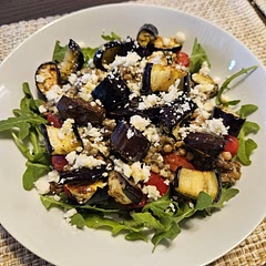 Swapped feta for Cotija cheese and used cooked lenthils from Trader Joe's. Next time, will also tweak vinegarette a little bit (less oil and mustard).