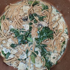 Used kale instead of spinach as I already had it in the fridge. Used cottage cheese instead of cream cheese due to preference.