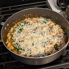 I added garlic and omitted the sausage entirely. Already can think of many ways to customize this recipe for the future!