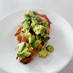 Love this chicken! The avocado salsa was a great addition, and adding extra garlic gave it just the right zing. Perfect balance of flavors, not too limey. (Not a fan of too much lime)