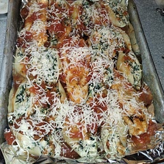 Came out really well. My husband said that it's a dish to pass when ever we're asked to bring one. I also roasted some chicken breast and finished them off with the shells. 