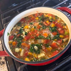 I used spinach instead of kale.