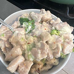 Husband said it was delicious, easy lunch.