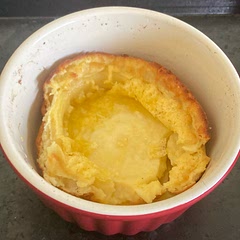I thirded the recipe because it was just for two of us. I was expecting something closer to sweet Yorkshire pudding. I’ve never cooked or seen these I discovered them on a competitive cooking show. I don’t know if I did something wrong or if it was perfect for what it is. Closer to omelet then Yorkshire pudding.