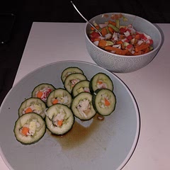 Made it for first time. I sucked at it. Took me a while to kinda get it. Made a bit of a pokebowl after making some sushi