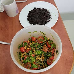 Adding my voice to previous ones: the recipe needs augmentations, i.e. much more vinaigrette and spices, but once they were applied, "happy days".