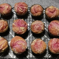 Modified:
- Added more bread flour while kneading due to stickiness (Around 30g more)
- Used a mix of erythritol and sugar

Process:
- Dough is less sticky after adding flour but still sticky
- Waited more than 5h to reach double in first fermentation
- Waited more than 4h but did not reach double in second ferment, placed in fridge overnight and collapsed a bit. However bread did rise in the oven.
- Difficult to shape, dough can't stretch to 50cmx30cm
- Butter melting 
- Baked at ~190c for 20.5m
- Tried adding water bath below but took out after 3rd minute so that the tray doesn't block bottom heat
- Did not cover top with foli but still retain the pinkish colour

Next round:
- Add more active starter, add lesser liquid or mix with wholemeal flour, add more sugar, add lesser butter and only mix after soften, ferment lesser first round, place dough in oven with hot water immediately, do not place in fridge before baking, try using water bath without blocking bottom heat element, 

