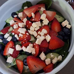 Added some blueberries into it.