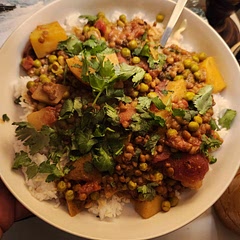 Very easy dish. Threw it all in the instapot at the end for efficiency. As other comments noted, is lacking in flavour a bit I used x2 the curry. But leftovers 2 days later we're amazing. Will make again!