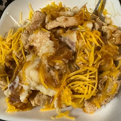 One of our favorite meals! 
We do grilled chicken instead of breaded