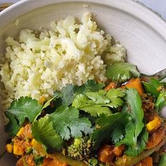 I did it plain. No herbs, garlic, ghee etc just the pure cauliflower.
