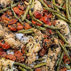 Delicious! Left it in for 2 more minutes just to make sure the chicken cooked all the way and it came out perfect.