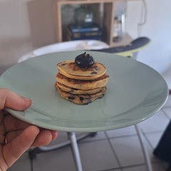 Added some blueberries and my baby loved it. Plus is the husband also loved it haha