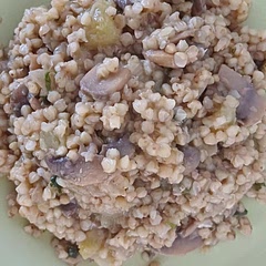 Love it, first time eating and cooking buckwheat .Just needs some salad aside to balance the flavor. 
Used more mushrooms and added half zucchini because I wanted more veggies. 