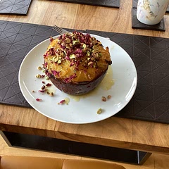 The custard was very sweet, I’ll reduce the sugar next time.