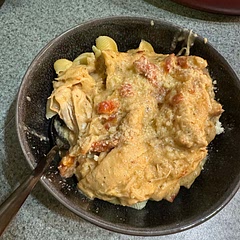 I did not put spinach in it due to not having any
