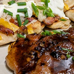 Great recipe! I cooked on the stove in a pan.