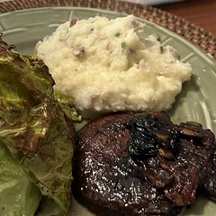 These mashed potatoes are the next level so good. 
Can make ahead of time and just keep them warm in a crockpot.