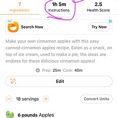 There is instructions. Click the instructions button seen in the pic and it will take you to the website I got the recipe from. Hope that helps.